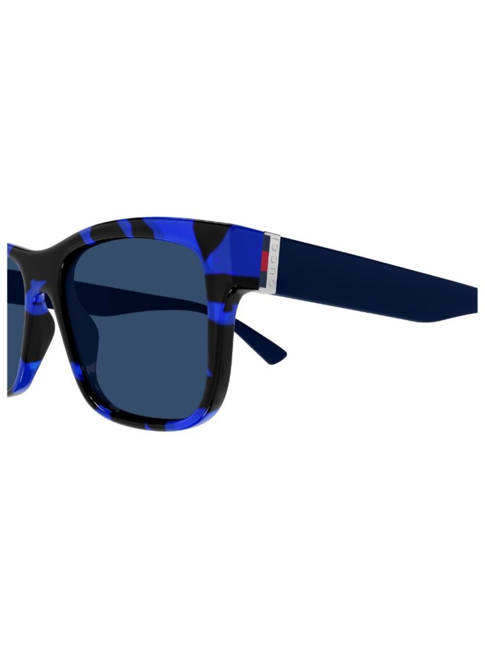 New Gucci Men's Sunglasses Havana Blue Lens Injected Frame GG2085S 004 55 - Picture 3 of 3